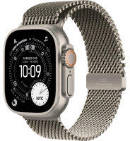 Часы Apple Watch Ultra 3 49mm Titanium Case Natural Titanium Milanese Loop Natural S