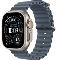 Часы Apple Watch Ultra 3 49mm Titanium Case Natural Ocean Band Anchor Blue