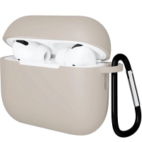 Чехол для AirPods Pro 3 Gurdini Soft Touch - Бежевый