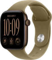 Часы Apple Watch Series 12 42mm Aluminium Case GPS Dark Bronze Sport Band Olive M/L