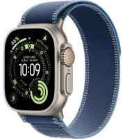 Часы Apple Watch Ultra 3 49mm Titanium Case Natural / Trail Loop Blue/Bright Blue S/M