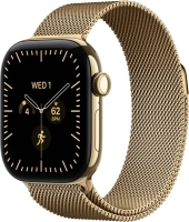 Часы Apple Watch Series 12 42mm Titanium Case Radiant Gold Milanese Loop