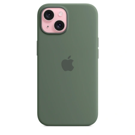 Чехол для iPhone 15 Silicone Case with MagSafe - Cypress