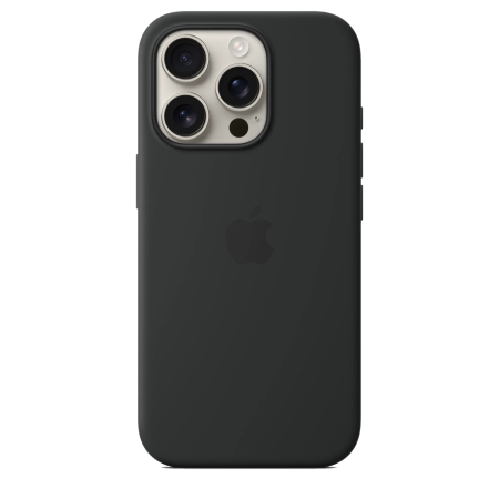 Чехол для iPhone 16 Pro Silicone Case with MagSafe - Black