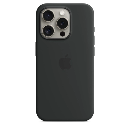 Чехол Apple iPhone 15 Pro Silicone Case with MagSafe -  Black