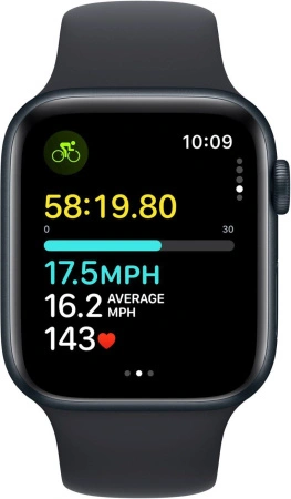 Часы Apple Watch Series SE 2024 40mm Aluminium Case GPS Sport Band Midnight S/M