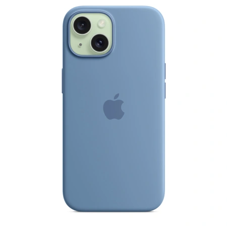 Чехол для iPhone 15 Silicone Case with MagSafe - Winter Blue