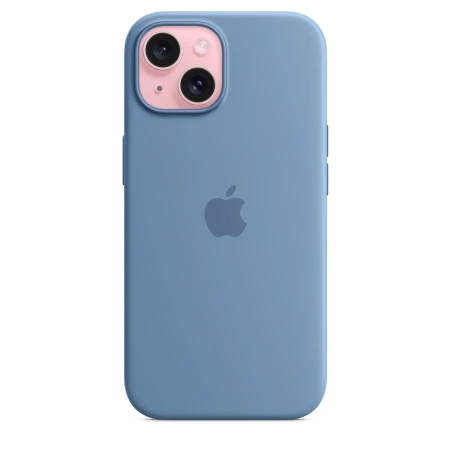 Чехол для iPhone 15 Silicone Case with MagSafe - Winter Blue