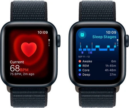 Часы Apple Watch Series SE 2024 40mm Aluminium Case GPS Sport Loop Midnight