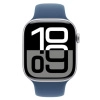 Часы Apple Watch Series 10 42mm Silver Aluminium Case GPS Sport Band Denim S/M