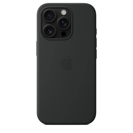 Чехол для iPhone 16 Pro Silicone Case with MagSafe - Black