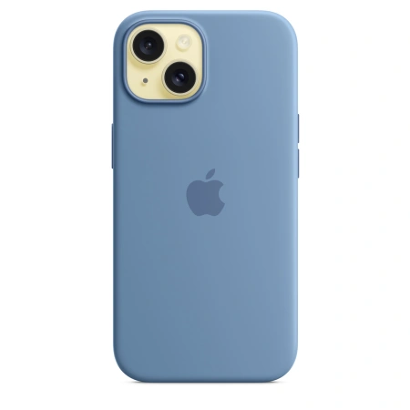 Чехол для iPhone 15 Silicone Case with MagSafe - Winter Blue