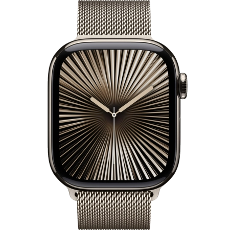 Часы Apple Watch Series 10 46mm Titanium Case Milanese Loop Natural M/L