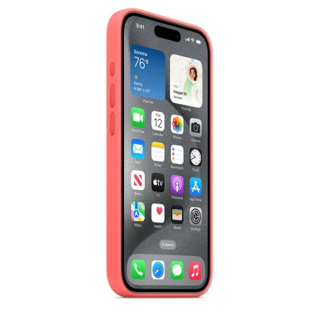 Чехол Apple iPhone 15 Pro Silicone Case with MagSafe - Guava