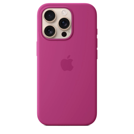 Чехол для iPhone 16 Pro Silicone Case with MagSafe - Fuchsia