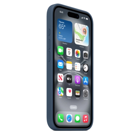 Чехол для iPhone 16 Silicone Case with MagSafe - Denim