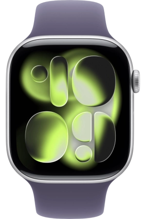 Часы Apple Watch Series 11 46mm Silver Aluminium Case GPS Sport Band Purple Fog M/L