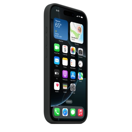 Чехол для iPhone 16 Pro Silicone Case with MagSafe - Black