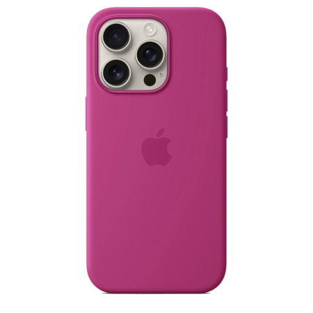 Чехол для iPhone 16 Pro Silicone Case with MagSafe - Fuchsia