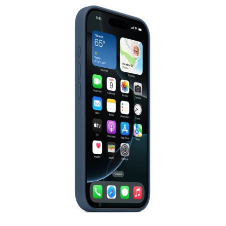 Чехол для iPhone 16 Pro Silicone Case with MagSafe - Denim