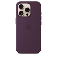 Чехол для iPhone 16 Pro Max Silicone Case with MagSafe - Plum
