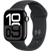 Часы Apple Watch Series 10 46mm Jet Black Aluminium Case GPS Sport Band Black S/M