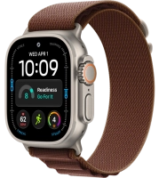 Часы Apple Watch Ultra 4 49mm Titanium Case Natural / Alpine Loop Burgundy M