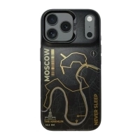 Пластиковый чехол MagSafe Benks Dynamic City «Москва» для iPhone 17 Pro