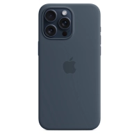 Чехол для iPhone 15 Pro Max Silicone Case with MagSafe - Storm Blue