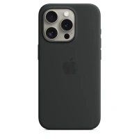 Чехол для iPhone 15 Pro Max Silicone Case with MagSafe - Black