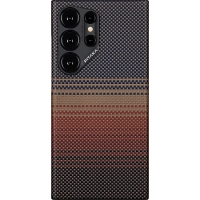 Чехол для Samsung Galaxy S24 Ultra Pitaka Fusion Weaving MagEZ 4 - Sunset