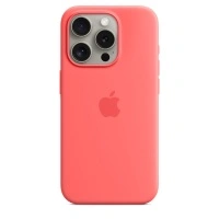 Чехол Apple iPhone 15 Pro Max Silicone Case with MagSafe -  Guava