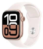 Часы Apple Watch Series 10 42mm Rose Gold Aluminium Case GPS Sport Band Light Blush S/M