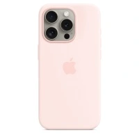 Чехол Apple iPhone 15 Pro Max Silicone Case with MagSafe -  Light Pink