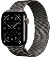 Часы Apple Watch Series 11 46mm Titanium Case Milanese Loop Slate M/L