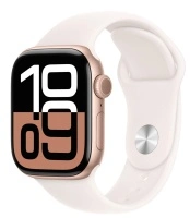 Часы Apple Watch Series 10 42mm Rose Gold Aluminium Case GPS Sport Band Light Blush M/L