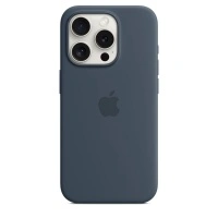 Чехол Apple iPhone 15 Pro Silicone Case with MagSafe -  Storm Blue