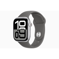 Часы Apple Watch Series 10 46mm Rose Gold Aluminium Case GPS Sport Band Stone Gray M/L