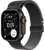 Часы Apple Watch Ultra 3 49mm Titanium Case Black / Titanium Milanese Loop Black S