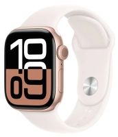 Часы Apple Watch Series 10 42mm Rose Gold Aluminium Case GPS Sport Band Light Blush S/M