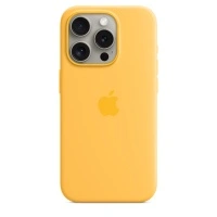 Чехол Apple iPhone 15 Pro Max Silicone Case with MagSafe -  Sunshine