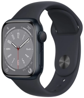 Часы Apple Watch Series 8 41mm Aluminum Case GPS Sport Band Midnight M/L