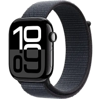 Часы Apple Watch Series 10 42mm Jet Black Aluminium Case GPS Sport Loop Ink
