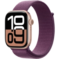 Часы Apple Watch Series 10 46mm Rose Gold Aluminium Case GPS Sport Loop Plum