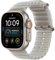 Часы Apple Watch Ultra 4 49mm Titanium Case Natural / Ocean Band Translucent Gray