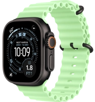 Часы Apple Watch Ultra 3 49mm Titanium Case Black / Ocean Band Neon Green