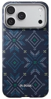 Чехол для iPhone 17 Pro Max Pitaka Threads of Winter PitaTap Ultra Slim Case - Navy