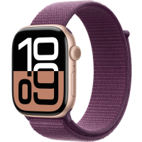 Часы Apple Watch Series 10 42mm Rose Gold Aluminium Case GPS Sport Loop Plum