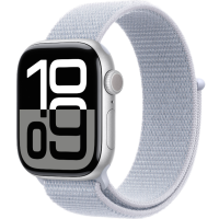 Часы Apple Watch Series 10 42mm Silver Aluminium Case GPS Sport Loop Blue Cloud